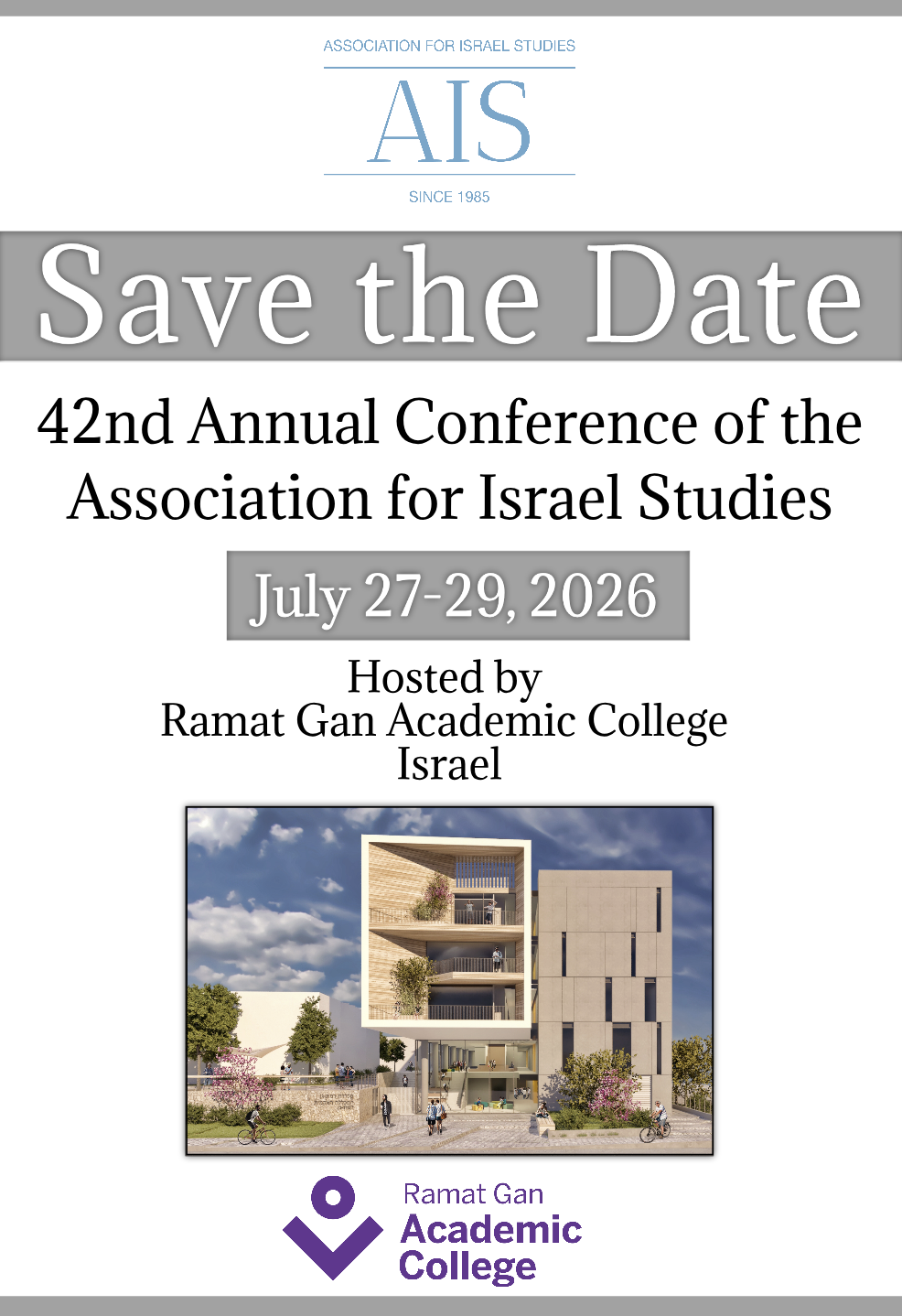 Annual Conference of the Association for Israel Studies logo
